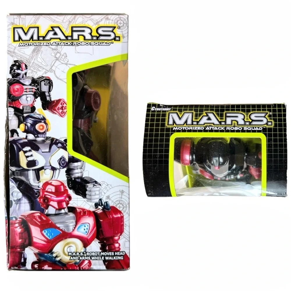 NIB Cybotronix MARS Walking Robots 7" Motorized Attack Robo Squad - Picture 5 of 8